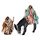 Flight into Egypt, terracotta, 6 cm Neapolitan Nativity Scene s1