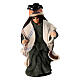 Man Figurine Carrying Charcoal on Shoulder, 6 cm Terracotta Neapolitan Nativity Scene s1