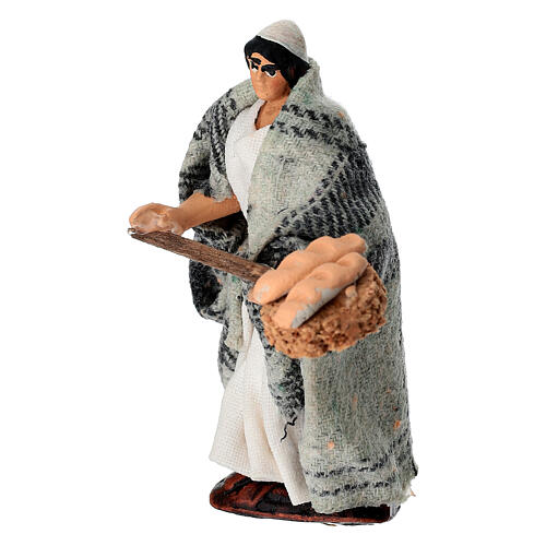 Terracotta baker for 6 cm Neapolitan Nativity Scene 2