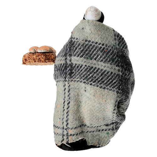 Terracotta baker for 6 cm Neapolitan Nativity Scene 4