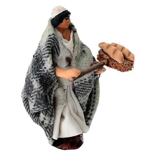 Boulanger en terre cuite 6 cm crèche napolitaine 3
