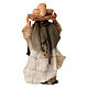 Uomo con cesto di uova in testa terracotta 6 cm presepe napoletano s4