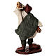 Man with wood logs for 10 cm terracotta Neapolitan Nativity Scene s4