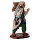 Uomo con sacco di iuta terracotta 10 cm presepe napoletano s3