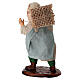 Uomo con sacco di iuta terracotta 10 cm presepe napoletano s4