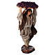 Uomo con cesto d'uva in testa terracotta 10 cm presepe napoletano s3