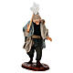 Uomo con sacco ed asta terracotta 10 cm presepe napoletano s1