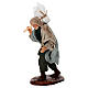 Uomo con sacco ed asta terracotta 10 cm presepe napoletano s2