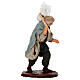 Uomo con sacco ed asta terracotta 10 cm presepe napoletano s3