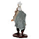 Uomo con sacco ed asta terracotta 10 cm presepe napoletano s4