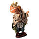 Uomo con fieno in spalla terracotta 10 cm presepe napoletano s3