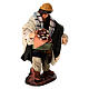 Uomo con castagne 10 cm terracotta presepe napoletano s2
