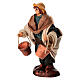 Mężczyzna z wiadrami - figurka z terakoty, szopka neapolitańska 10 cm s2