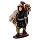 Jovem com galhos de madeira 10 cm terracota presépio napolitano s1