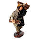 Young Man Carrying Branches Terracotta Figurine, 10 cm Neapolitan Nativity s3