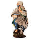 Pescatore con rete terracotta 15 cm presepe napoletano s4