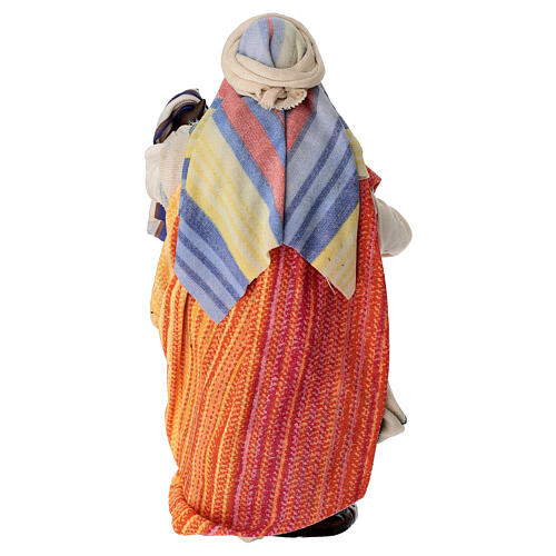 Commerciante di stoffe terracotta 15 cm presepe pasquale 4