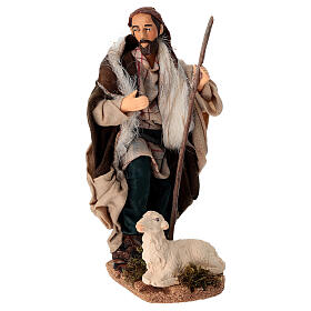 Pecoraio terracotta 15 cm presepe napoletano