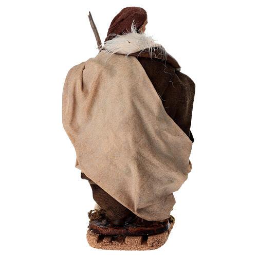 Pecoraio terracotta 15 cm presepe napoletano 4