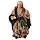 Old woman sitting, terracotta, 15 cm Neapolitan Nativity Scene s1