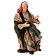Velhinha sentada em terracota presepe napolitano de 15 cm s2