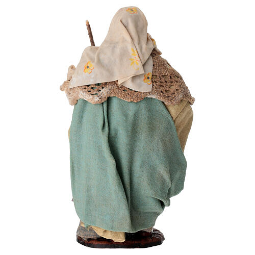 Donna con meloni terracotta 15 cm presepe napoletano 4