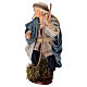 Homme avec bâton en terre cuite 15 cm crèche napolitaine s3