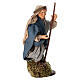 Uomo con bastone terracotta 15 cm presepe napoletano s2