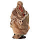 Vecchietta con carciofi terracotta 15 cm presepe napoletano s4