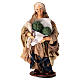 Starsza kobieta z karczochami - figurka z terakoty, szopka neapolitańska 15 cm s1