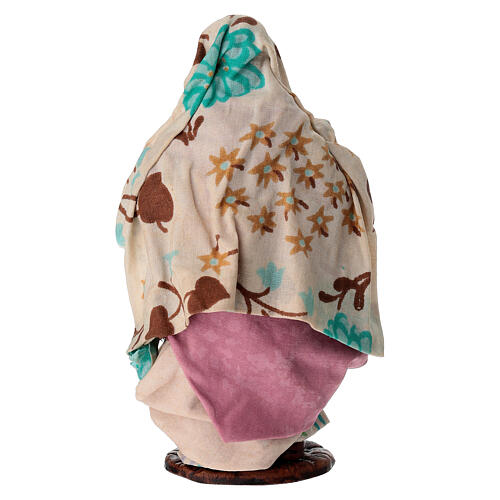 Florista con jarrón terracota 15 cm belén napolitano 4