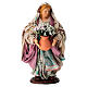 Fleuriste avec pot en terre cuite 15 cm crèche napolitaine s1