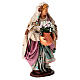 Kwiaciarka z wazonem - figurka z terakoty, szopka neapolitańska 15 cm s3