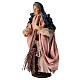 Old lady with broom, terracotta, 15 cm Neapolitan Nativity Scene s2