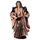 Vecchietta con scopa terracotta 15 cm presepe napoletano s1