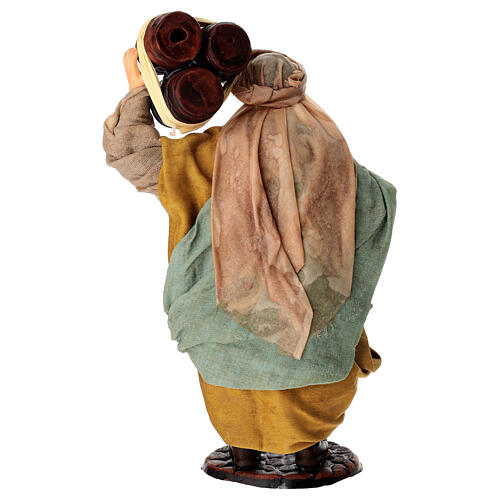 Homem com barris terracota 15 cm presépio napolitano 4