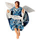 Blue angel with "glory" drape for 28 cm Neapolitan Nativity Scene, terracotta s1