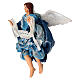 Blue angel with "glory" drape for 28 cm Neapolitan Nativity Scene, terracotta s2