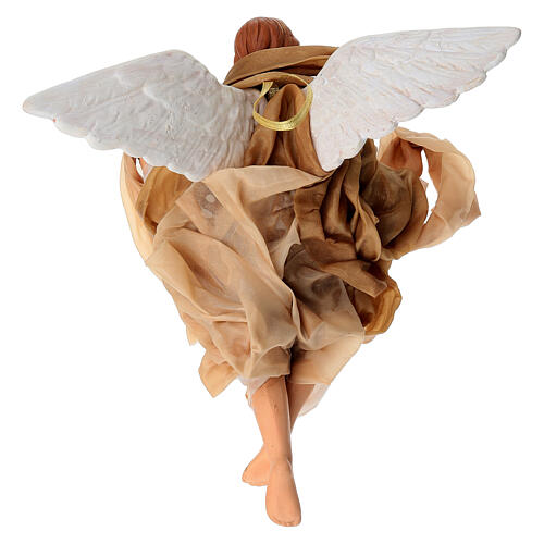 Ange avec drapeau « gloire » 28 cm crèche napolitaine 4