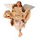 Angelo con drappo ''gloria'' 28 cm presepe napoletano s1