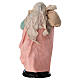 Femme avec bâton et sac terre cuite 18 cm crèche napolitaine s4