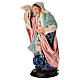 Donna con asta e sacco terracotta 18 cm presepe napoletano s2