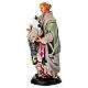 Donna con gatto terracotta 18 cm presepe napoletano s3