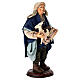 Uomo con capretta terracotta 18 cm presepe napoletano s3