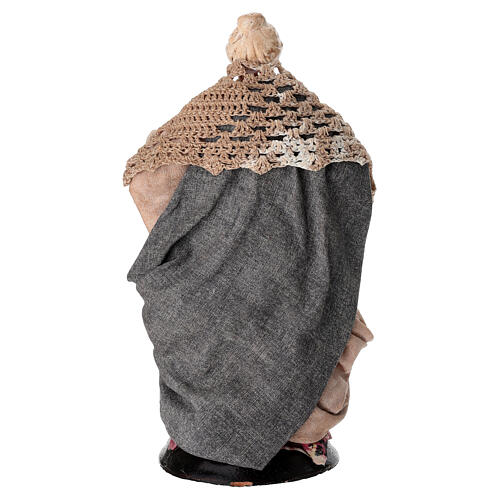 Lavandière en terre cuite 18 cm crèche napolitaine 4