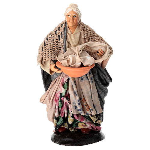 Lavandaia terracotta 18 cm presepe napoletano 1