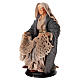 Elderly woman spinning wool for 18 cm terracotta Neapolitan Nativity Scene s2