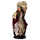 Vieille dame avec botte de foin 18 cm terre cuite crèche napolitaine s1