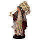 Vecchietta con balla di fieno 18 cm terracotta presepe napoletano s2