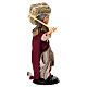 Vecchietta con balla di fieno 18 cm terracotta presepe napoletano s3
